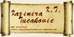 Kazimira Tucaković vizit kartica